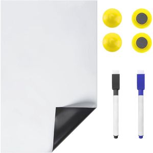 A5 Magneetbord voor Koelkast - Flexibel Whiteboard met Markers en Magneten