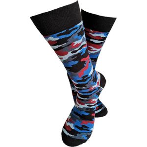Verjaardag cadeau - Leger sokken - camouflage - vrolijke sokken - valentijn cadeau - aparte sokken - grappige sokken - leuke dames en heren sokken - moederdag - vaderdag - Socks waar je Happy van wordt - Maat 41-46
