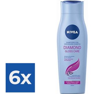 Nivea Shampoo Diamond Gloss - 250ml - Voordeelverpakking 6 stuks