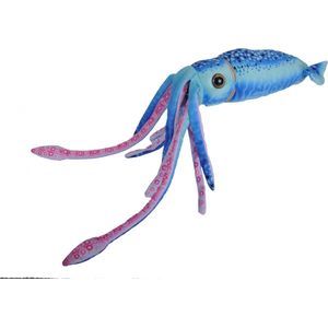 Wild Republic pluche octopus/inktvis knuffel - 38 cm - Blauw - Octopussen zeedieren knuffels