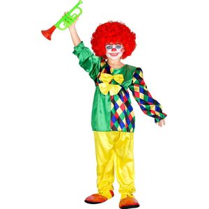 dressforfun - Meisjeskostuum Clowni Mimmi 140 (9-10y) - verkleedkleding kostuum halloween verkleden feestkleding carnavalskleding carnaval feestkledij partykleding - 300795