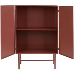 Housecraft Living Davis Kast Metaal Bruin/ Rood