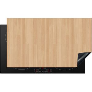 KitchenYeah® Inductie beschermer 90x52 cm - Naturel - Hout - Plank - Patronen - Kookplaataccessoires - Afdekplaat voor kookplaat - Inductiebeschermer - Inductiemat - Inductieplaat mat