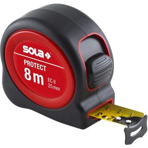 Meten met kwaliteit: Ergonomisch meetlint 8m 25mm met antislip en magnetische eindhaak