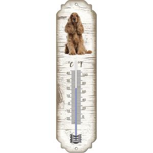 Thermometer: Engelse Cocker | Hondenras | Temperatuur binnen en buiten | -25 tot +45C