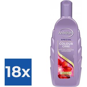 Andrélon Shampoo 300 ml Colour Sulfaatvr - Voordeelverpakking 18 stuks