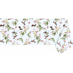 Raved Tafelzeil Bloemen Design Met Vogels  140 cm x  100 cm - PVC - Afwasbaar
