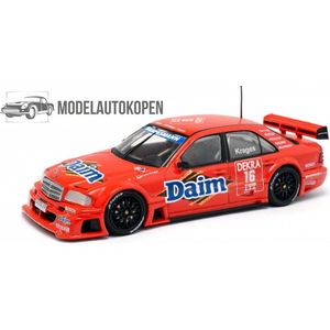 1995 Mercedes C Klasse DTM Team Zakspeed L. Krages (Rood) 1/43 Minichamps - Modelauto - Schaalmodel - Model auto - Miniatuurautos - Miniatuur auto