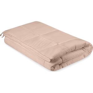 Zomerdekbed met vulling, 200 gsm, microvezeldekbed (200 x 200 cm, beige)