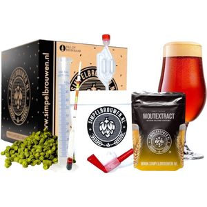 SIMPELBROUWEN® - Simpel IPA - Bierbrouwpakket - Zelf bier brouwen pakket - Startpakket - Gadgets Mannen - Cadeau - Cadeau voor Mannen en Vrouwen - Bier - Verjaardag - Cadeau voor man - Verjaardag Cadeau Mannen