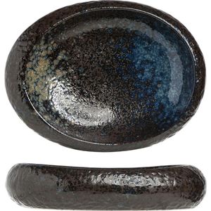 Cosy & Trendy Black Yoru Schaal - Ovaal - 24 cm x 21 cm x 5.5 cm