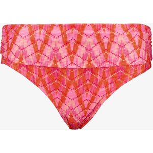 Osaga dames bikinibroekje met overslag print roze - Maat 44