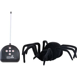 United Entertainment - RC Spider – Mega grote, draadloze Vogelspin, Op Afstand bestuurbare Tarantula met afstandsbediening, Zwarte Weduwe
