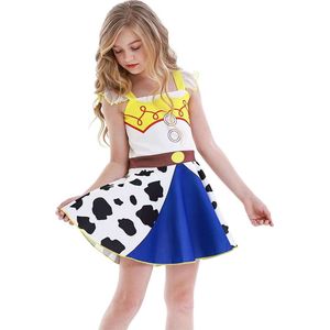 Joya Kids® Toy Story Jurk | Luxe Verkleedjurk | Prinsessenjurk Meisje | Verkleedkleren Meisje | Prinsessen Verkleedkleding | Carnavalskleding Kinderen | Roze | Maat 120