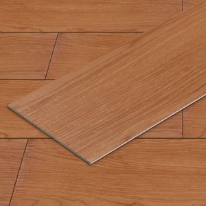 PVC-vloeren, vinylvloeren, zelfklevend, 36 stuks, 5,02 m², houtnerf, vloertegels met houtlook, vinyl plaktegels, waterdicht, antislip, voor keuken, woonkamer, balkon (mat houtbruin)