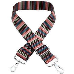 Schouderriem Tas Disco - bag strap - verstelbaar - met gespen - afneembare schouderband - roze - blauw - groen - paars - zwart