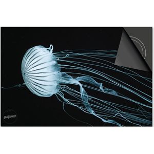 Inductie beschermer 60x60 - afdekplaat inductie mat - Dietrix Kookplaat beschermer - DELUXE - Under the Sea - Kwal Blauw