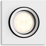 Philips Hue Milliskin recessed Inbouwspot uitbreiding - White Ambiance - GU10 - Wit - 5W - Vierkant - Bluetooth