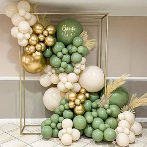 FeestmetJoep® Ballonnenboog Goud & Groen - Verjaardag versiering