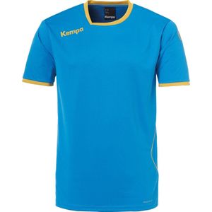 Kempa Curve Sportshirt - Maat 116  - Unisex - blauw/goud