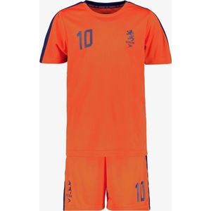 Dutchy tweedelige kinder sport set oranje blauw - Maat 176