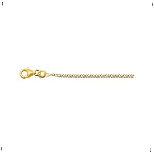 YO&NO - Ketting - Goud - Gourmet -1,4 mm - 38cm - Sieraden Vrouw - Heren -14k - 585 Goud