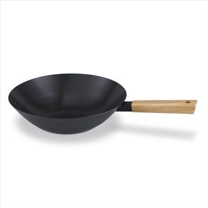 Brabantia TERRA Wokpan - Ø 31 cm - Carbon Steel - anti-aanbaklaag - PFAS-vrij