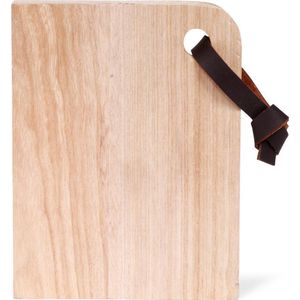 Serveerplank van hout 23 x 18 cm - bruin