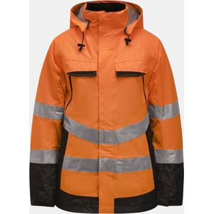 Jobman 1383 Hi-Vis Lined Jacket 65138362 - Oranje/Zwart - XL