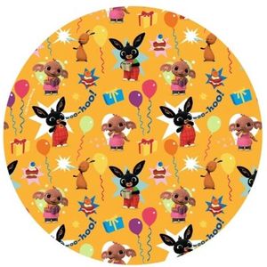 Amscan - Bing Bunny - Bing het konijn - Taart bordjes _ Gebak bordjes - Feestbordjes - Party bordjes - Karton - 18 cm - 8 Stuks - Wegwerp.