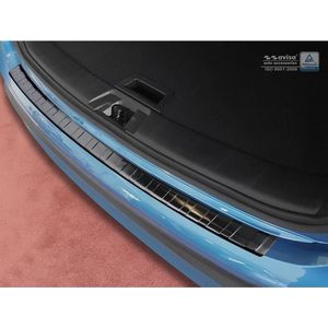 Avisa Zwart RVS Achterbumperprotector passend voor Nissan Qashqai II Facelift 2017- 'Ribs'
