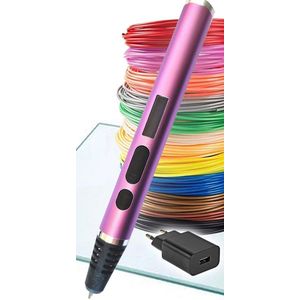 Scribbler 3D Pen NANO - XXL-set - PP3D 12x10=120m PLA filament + CLIPS - PP3D 3d drawing plate - PP3D Adapter