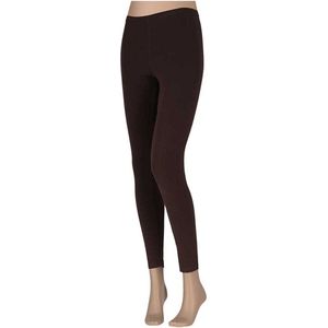 Legging Dames Katoen - Black Coffee - L/XL - Legging dames - Legging dames volwassenen - Legging katoen - Gekleurde legging