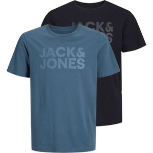 Jack Jones - Jjecorp Logo Tee Ss o-Neck 2pk Mp Jnr - Jongens - t-Shirts