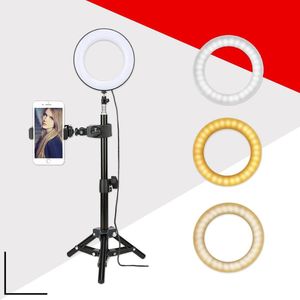 Picca 6 inch ringlamp set led ringlicht met camera statief