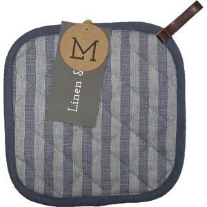 Linen & More Pannenlappen 2 stuks selina Indi Blue