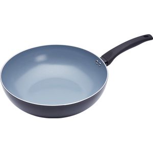 Masterclass Wokpan 29,5 Cm Aluminium/rvs Grijs/zwart