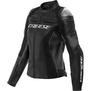 Dainese Racing 4 Lady Leather Jacket Black Black 42 - Maat - Jas