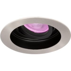White & Color GU10 LED Inbouwspot Sao Paulo Satijn Nikkel