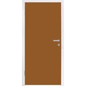 Deursticker Bruin - Aardetint - Effen kleur - 80x215 cm - Deurposter
