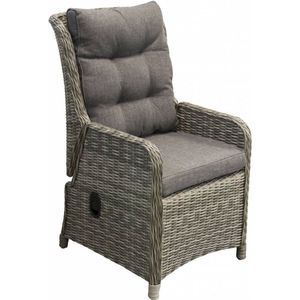 Verstelbare tuinstoel Dublin | Ash Grey | Wicker