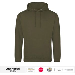 AWDis Just Hoods / Olijf Groen Hoodie Maat M