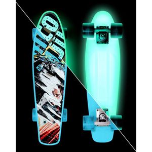 Street Surfing - Beach Board - Rough Poster - Glow in the Dark