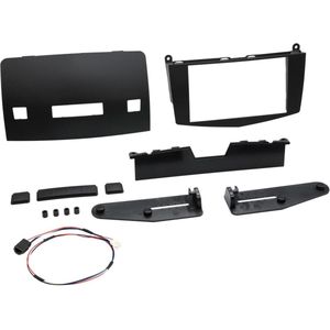 2-DIN Paneel geschikt voor Mercedes Benz C-Klasse W204 2007-2011 Kleur: Zwart