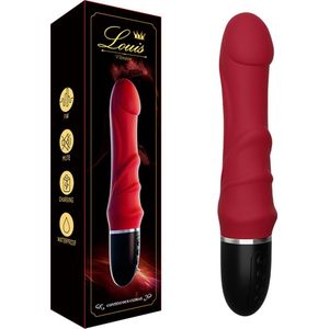 Power Escorts Louis G Spot Vibrator - Realistisch Met Ribbels - Silicone - 10 Speed