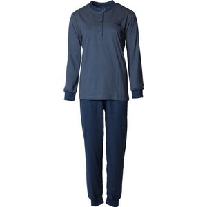 Lunatex tricot dames pyjama 4153  - 4XL  - Blauw