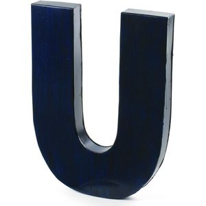 vtwonen Letter U - Blauw - Zink