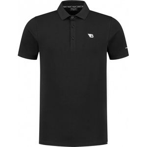 Ballin Amsterdam - Heren Slim fit T-shirts Polo SS - Black - Maat M