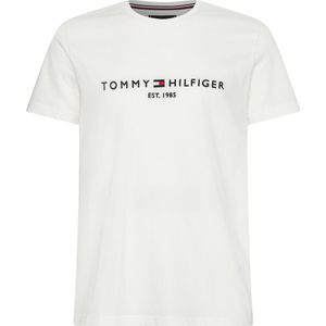 Tommy Hilfiger - Logo T-shirt Wit - Heren - Maat XL - Modern-fit