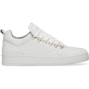 Sacha - Heren - Witte suède sneakers - Maat 46